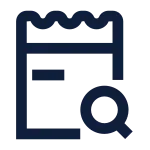 Invoice Inspection Line SVG Icon